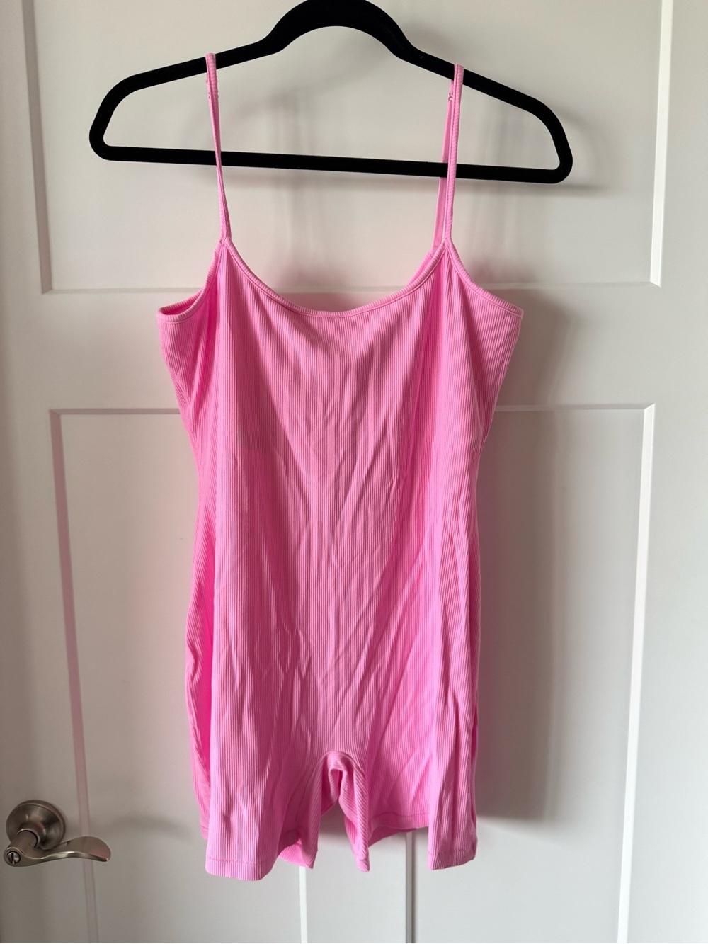 Skims Soft Lounge Scoop Onsie Bubblegum Pink Ribbed NWT Size XL